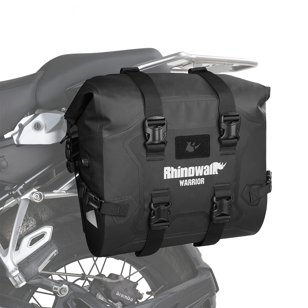 Motorcycle Gear Travel Bag - Rhinowalk Wasserdichte Motorrad-Seitentasche, 24L Robuste Motorrad-Reisetasche