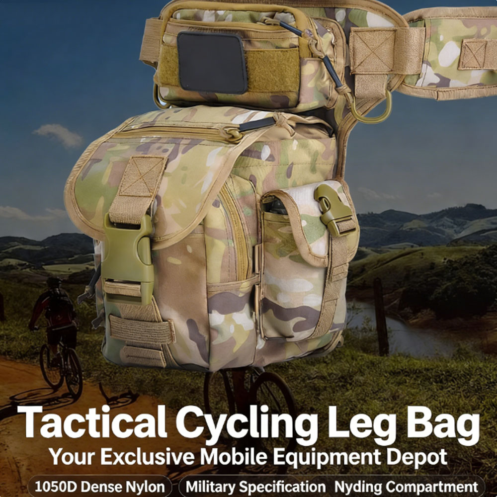 Motorcycle Gear Travel Bag - Taktische Beintasche, Motorrad-Hüfttasche, wasserdicht, für Outdoor-Radfahren,