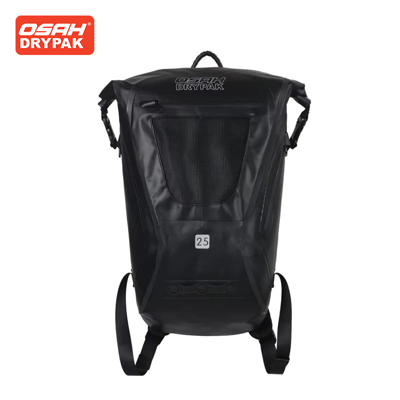 Motorcycle Gear Travel Bag - OSAH Schwarze Motorradtasche, 25 l, großes
