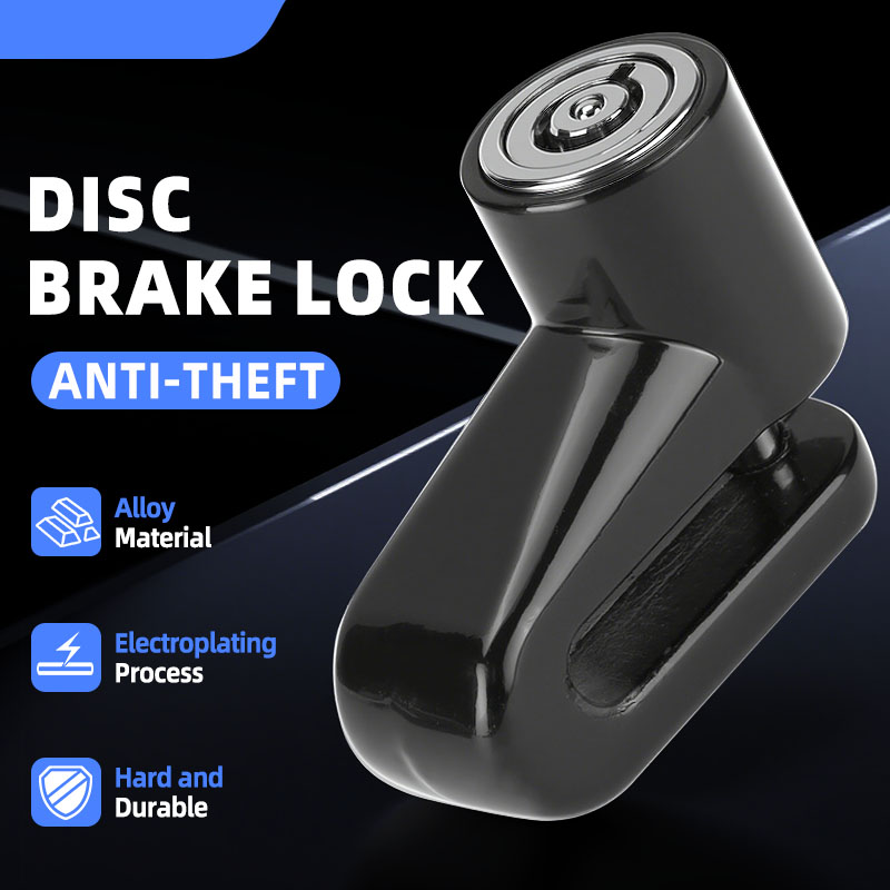 Disc Lock Brake - Motorrad-Diebstahlschutz-Scheibenbremsenschloss, Sicherheits-Radschloss, Mountainbike-Vorhängeschloss mit Schlüsseln