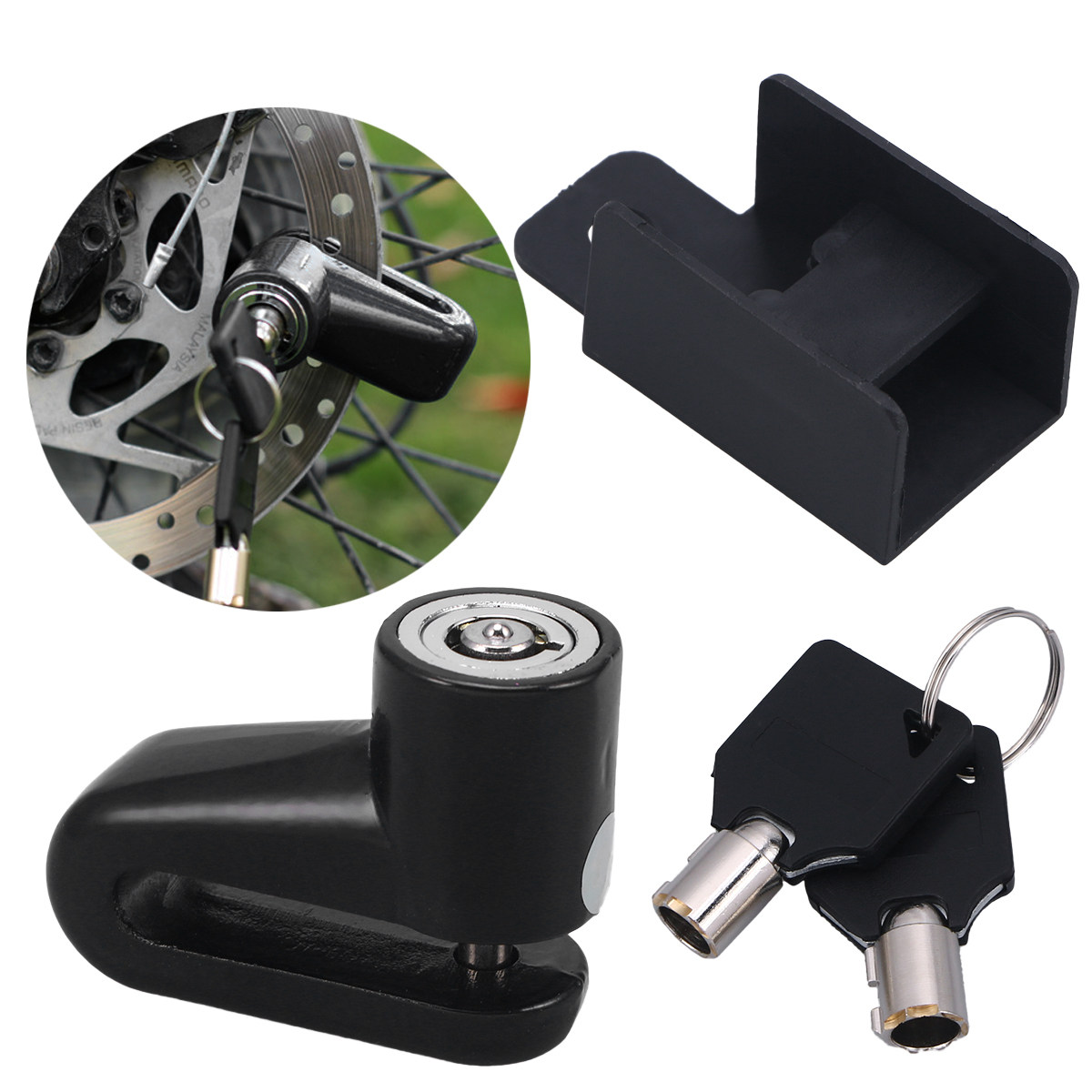 Disc Lock Brake - Diebstahlsicheres Scheibenbremsschloss für Motorrad, Roller, Fahrrad,