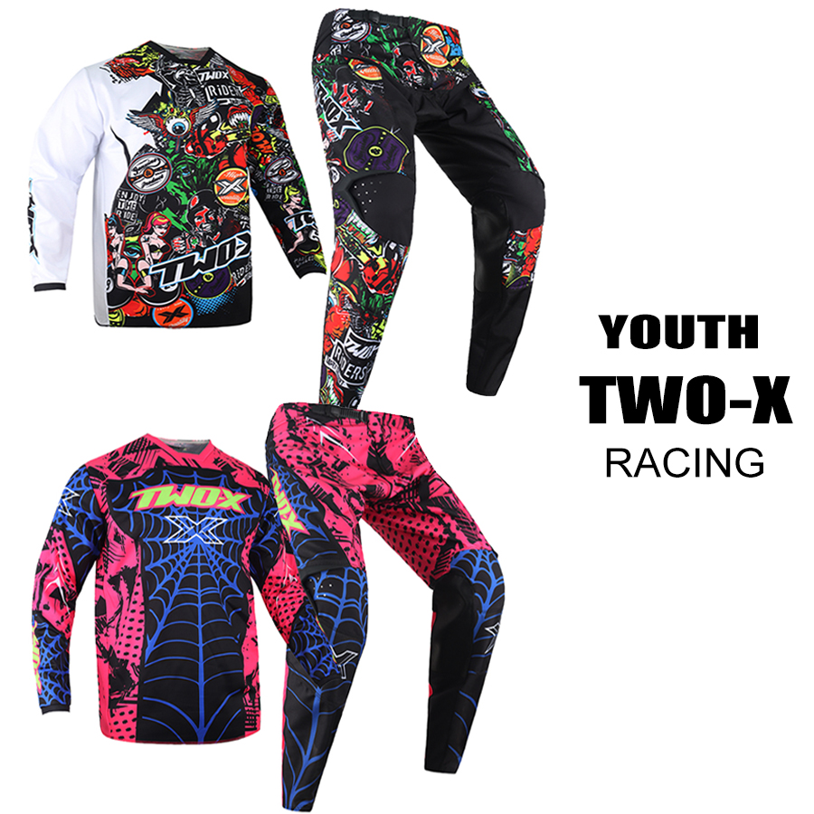 Gear X Motorcycle - Two-X Jugend-Podium Motocross-Set Schaltjersey und Hose