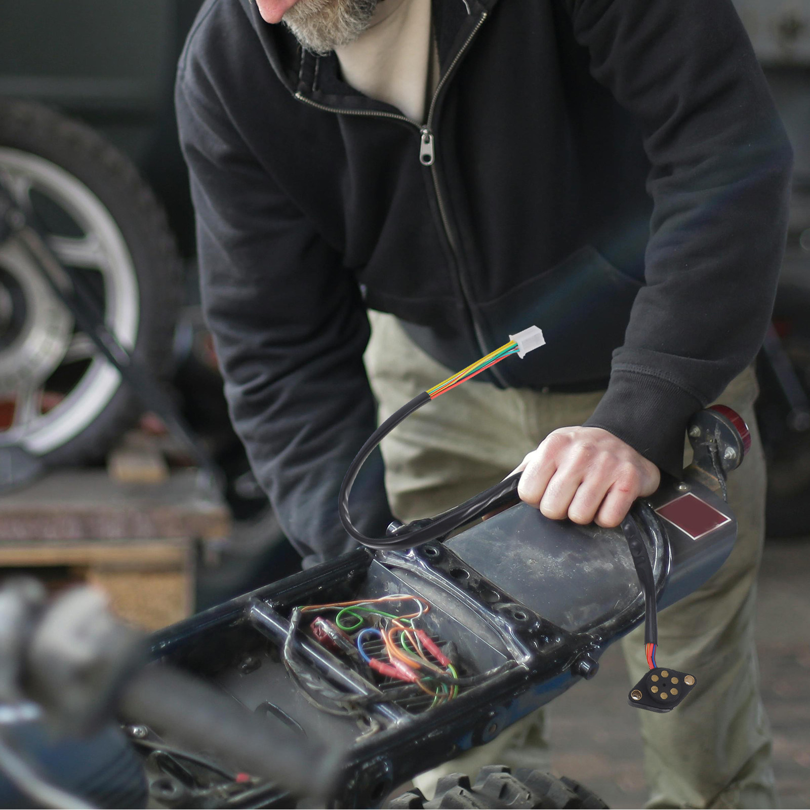 Motorcycle Gear Indicator Install - Gangpositionssensor-Schalter für Motorrad-Getriebeanzeige Hochpräzise Kunststoffkonstruktion Einfache