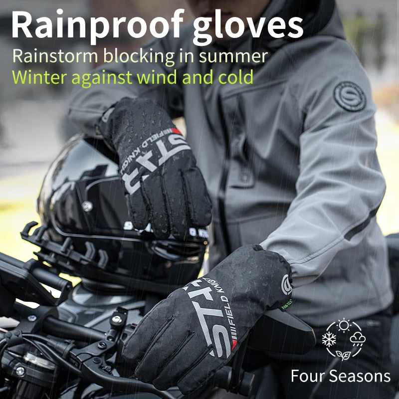 Xs Motorcycle Gear - Frühling Sommer Regenfeste Motorradhandschuhe Winter Warme