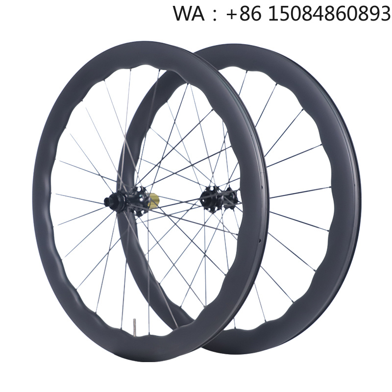 Disc Lock Brake - 700c Carbonfaser-Laufradsatz, Aero-Tubeless-Clincher-Carbonfelge mit Center-Lock-Scheibenbremse und