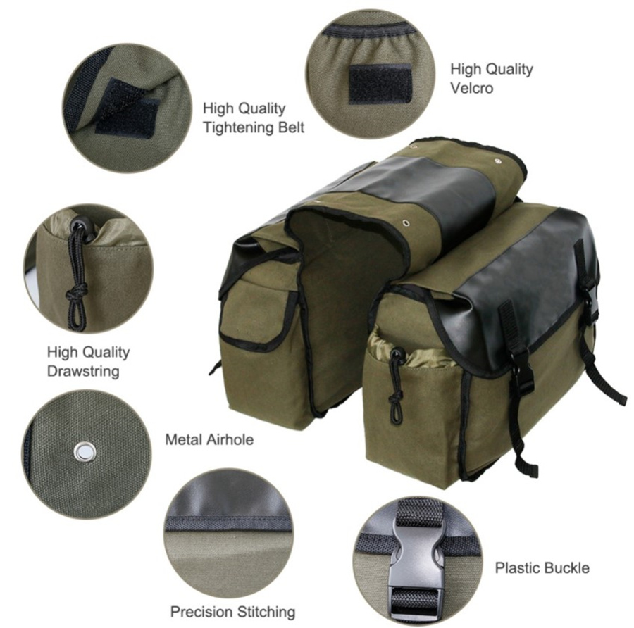 Leinwand Leder Hinten Sattelta – Motorcycle Gear Bag Bewertung und Preis