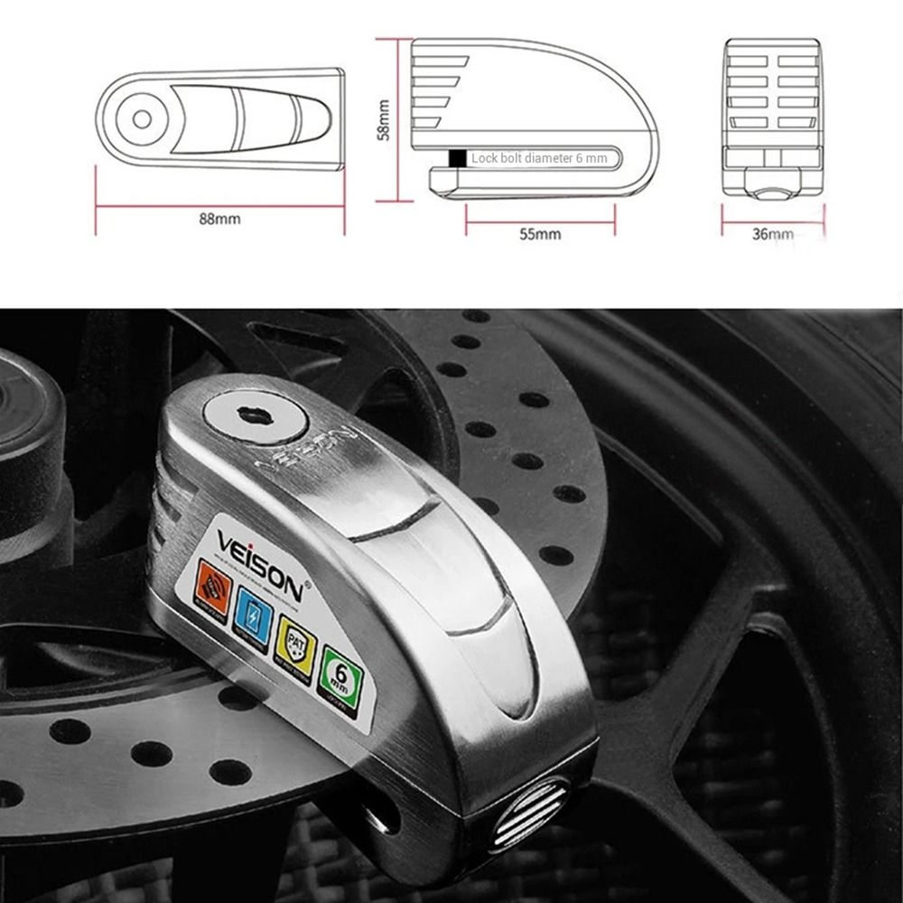Wasserdichtes Motorrad-Bremssc – Disc Lock Brake Bewertung und Preis