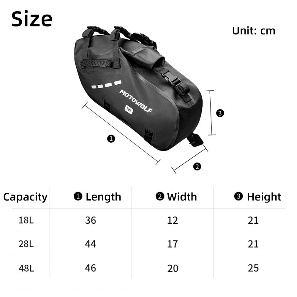 Wasserdichte Motorrad-Sattelta – Motorcycle Gear Bag Bewertung und Preis